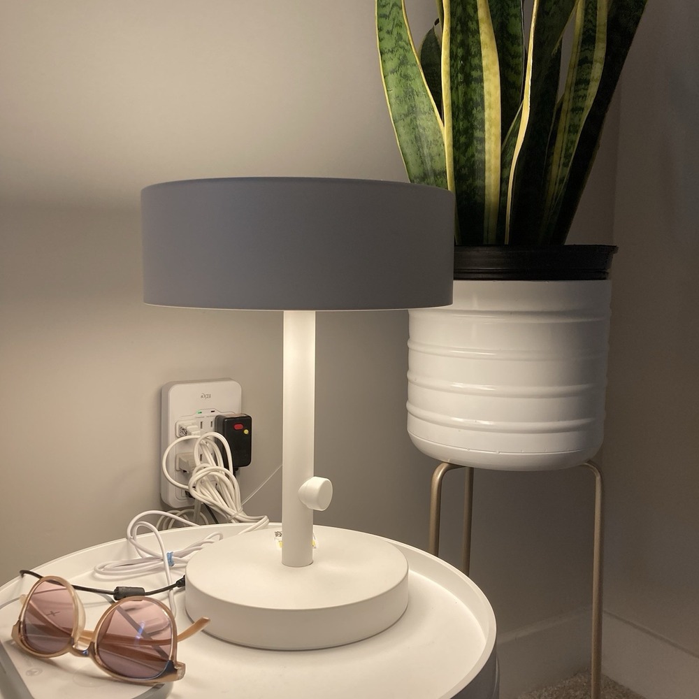 IKEA x Ola Wihlborg NYMÅNE/NYMANE White Steel Table Lamp